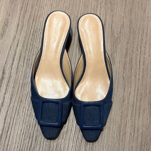Ann Taylor Denim Mules